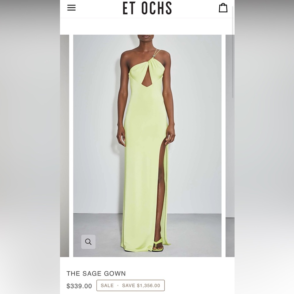 ET OCHS Elegant Sage Maxi Dress